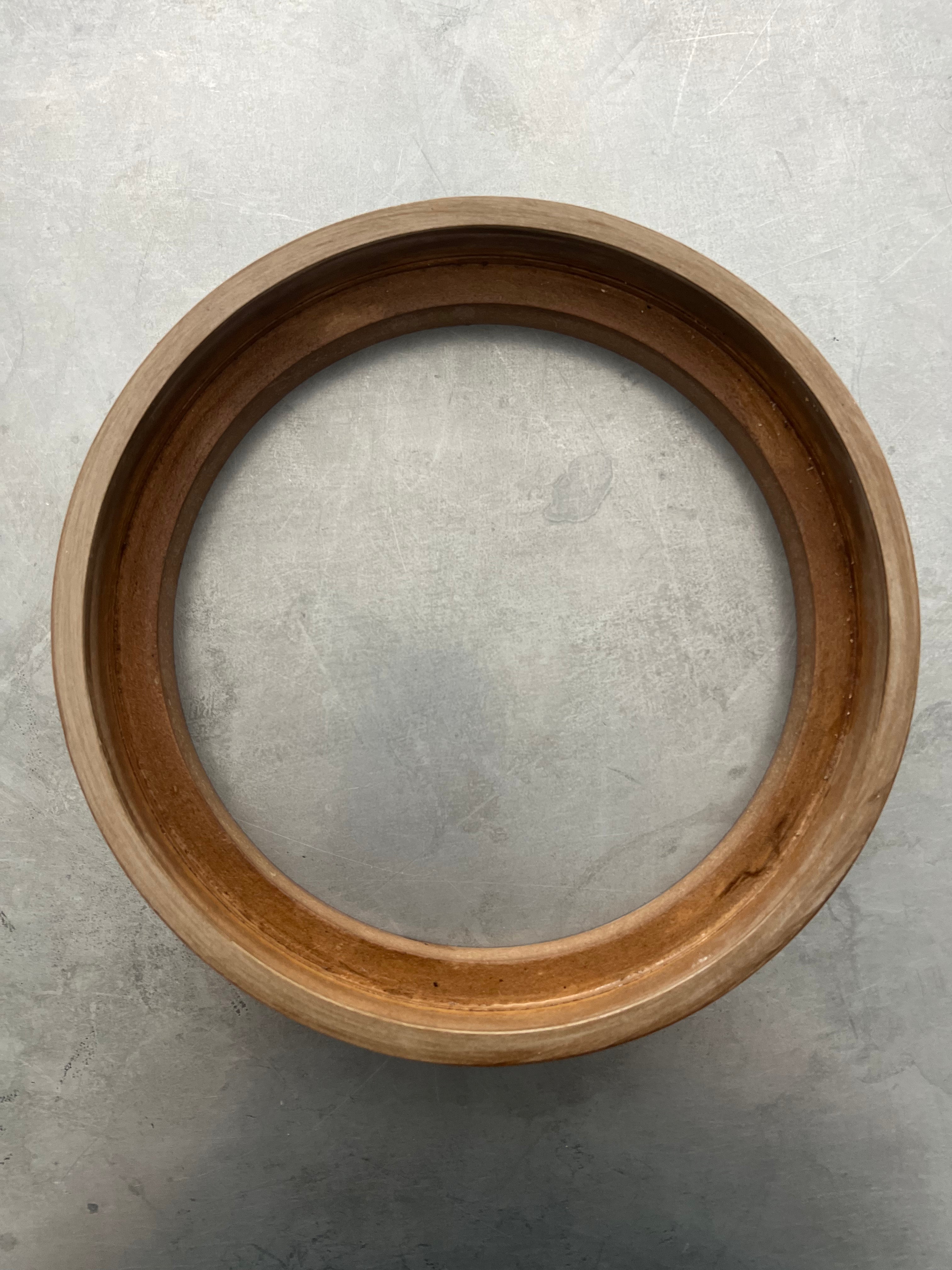 Circle Shaped Floating Frame - Crones Custom Woodworking